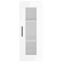 Thumbnail for Highboard Hochglanz-Weiß 34,5x34x180 cm Holzwerkstoff