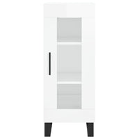 Thumbnail for Highboard Hochglanz-Weiß 34,5x34x180 cm Holzwerkstoff
