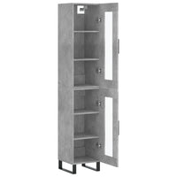 Thumbnail for Highboard Betongrau 34,5x34x180 cm Holzwerkstoff