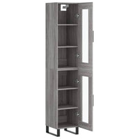 Thumbnail for Highboard Grau Sonoma 34,5x34x180 cm Holzwerkstoff