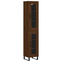Thumbnail for Highboard Braun Eichen-Optik 34,5x34x180 cm Holzwerkstoff