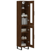 Thumbnail for Highboard Braun Eichen-Optik 34,5x34x180 cm Holzwerkstoff