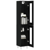 Thumbnail for Highboard Schwarz 34,5x34x180 cm Holzwerkstoff