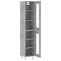 Thumbnail for Highboard Betongrau 34,5x34x180 cm Holzwerkstoff
