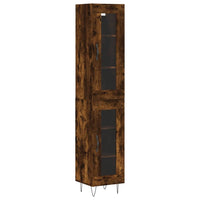 Thumbnail for Highboard Räuchereiche 34,5x34x180 cm Holzwerkstoff