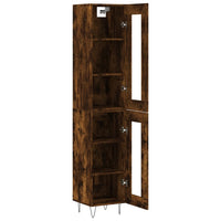 Thumbnail for Highboard Räuchereiche 34,5x34x180 cm Holzwerkstoff