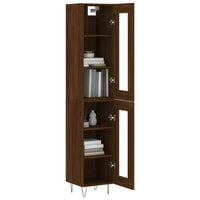 Thumbnail for Highboard Braun Eichen-Optik 34,5x34x180 cm Holzwerkstoff