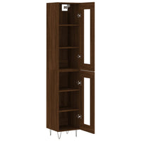 Thumbnail for Highboard Braun Eichen-Optik 34,5x34x180 cm Holzwerkstoff