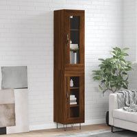Thumbnail for Highboard Braun Eichen-Optik 34,5x34x180 cm Holzwerkstoff