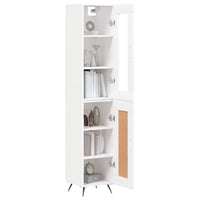 Thumbnail for Highboard Weiß 34,5x34x180 cm Holzwerkstoff