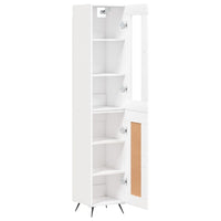 Thumbnail for Highboard Weiß 34,5x34x180 cm Holzwerkstoff