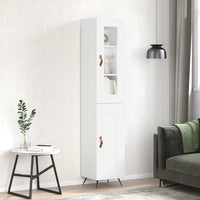 Thumbnail for Highboard Weiß 34,5x34x180 cm Holzwerkstoff
