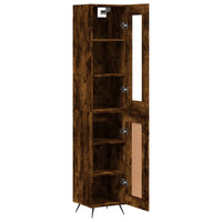 Thumbnail for Highboard Räuchereiche 34,5x34x180 cm Holzwerkstoff