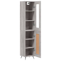 Thumbnail for Highboard Grau Sonoma 34,5x34x180 cm Holzwerkstoff