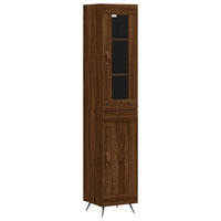 Thumbnail for Highboard Braun Eichen-Optik 34,5x34x180 cm Holzwerkstoff