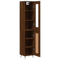 Thumbnail for Highboard Braun Eichen-Optik 34,5x34x180 cm Holzwerkstoff