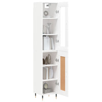 Thumbnail for Highboard Weiß 34,5x34x180 cm Holzwerkstoff