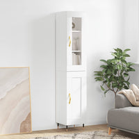 Thumbnail for Highboard Weiß 34,5x34x180 cm Holzwerkstoff
