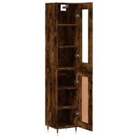Thumbnail for Highboard Räuchereiche 34,5x34x180 cm Holzwerkstoff