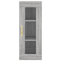 Thumbnail for Highboard Grau Sonoma 34,5x34x180 cm Holzwerkstoff