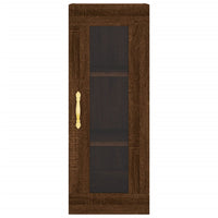 Thumbnail for Highboard Braun Eichen-Optik 34,5x34x180 cm Holzwerkstoff