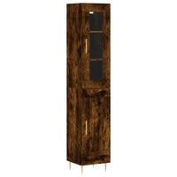 Thumbnail for Highboard Räuchereiche 34,5x34x180 cm Holzwerkstoff