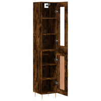 Thumbnail for Highboard Räuchereiche 34,5x34x180 cm Holzwerkstoff