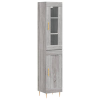 Thumbnail for Highboard Grau Sonoma 34,5x34x180 cm Holzwerkstoff