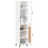 Thumbnail for Highboard Weiß 34,5x34x180 cm Holzwerkstoff