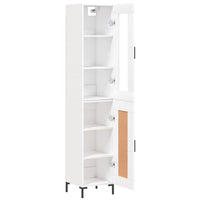 Thumbnail for Highboard Weiß 34,5x34x180 cm Holzwerkstoff