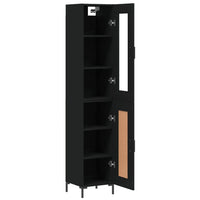 Thumbnail for Highboard Schwarz 34,5x34x180 cm Holzwerkstoff