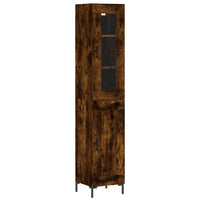 Thumbnail for Highboard Räuchereiche 34,5x34x180 cm Holzwerkstoff