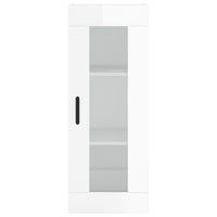 Thumbnail for Highboard Hochglanz-Weiß 34,5x34x180 cm Holzwerkstoff