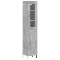 Thumbnail for Highboard Betongrau 34,5x34x180 cm Holzwerkstoff