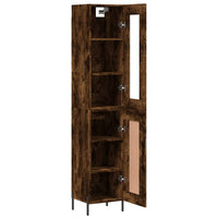 Thumbnail for Highboard Räuchereiche 34,5x34x180 cm Holzwerkstoff