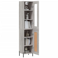 Thumbnail for Highboard Grau Sonoma 34,5x34x180 cm Holzwerkstoff