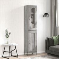Thumbnail for Highboard Grau Sonoma 34,5x34x180 cm Holzwerkstoff