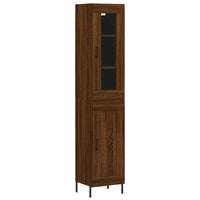 Thumbnail for Highboard Braun Eichen-Optik 34,5x34x180 cm Holzwerkstoff