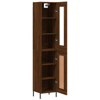 Thumbnail for Highboard Braun Eichen-Optik 34,5x34x180 cm Holzwerkstoff