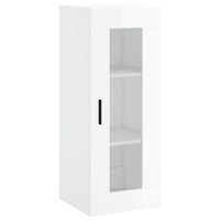 Thumbnail for Highboard Hochglanz-Weiß 34,5x34x180 cm Holzwerkstoff