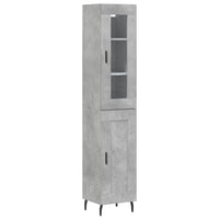 Thumbnail for Highboard Betongrau 34,5x34x180 cm Holzwerkstoff