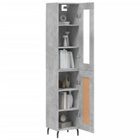 Thumbnail for Highboard Betongrau 34,5x34x180 cm Holzwerkstoff