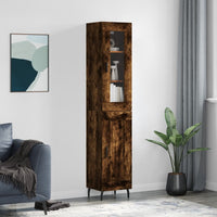 Thumbnail for Highboard Räuchereiche 34,5x34x180 cm Holzwerkstoff