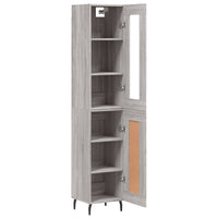 Thumbnail for Highboard Grau Sonoma 34,5x34x180 cm Holzwerkstoff