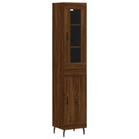 Thumbnail for Highboard Braun Eichen-Optik 34,5x34x180 cm Holzwerkstoff