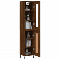 Thumbnail for Highboard Braun Eichen-Optik 34,5x34x180 cm Holzwerkstoff
