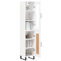 Thumbnail for Highboard Weiß 34,5x34x180 cm Holzwerkstoff