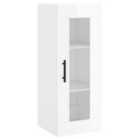 Thumbnail for Highboard Hochglanz-Weiß 34,5x34x180 cm Holzwerkstoff