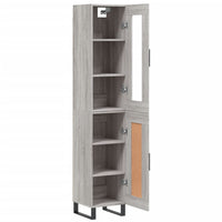 Thumbnail for Highboard Grau Sonoma 34,5x34x180 cm Holzwerkstoff