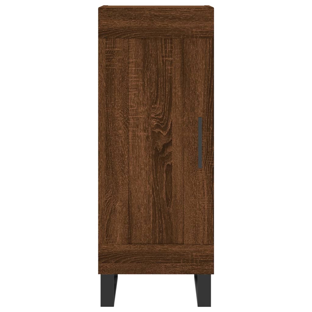 Highboard Braun Eichen-Optik 34,5x34x180 cm Holzwerkstoff